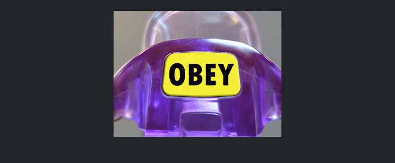 OBEY - custom cartridge - Chastity cage