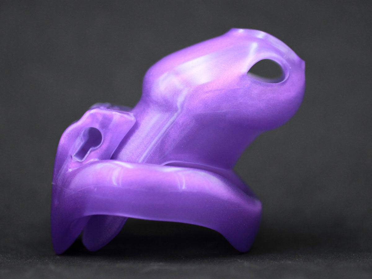 Chastity Cage - Metallic purple