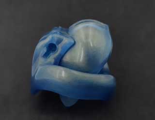 Male Chastity Device - Blue gold