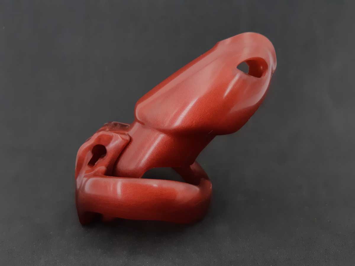 Chastity Cage - Boxite red