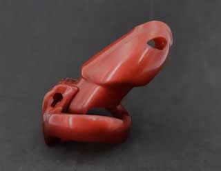 Male Chastity Device - Boxite red