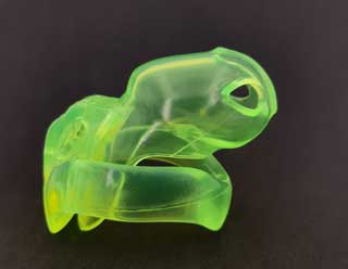 Male Chastity Device - Neon Yellow