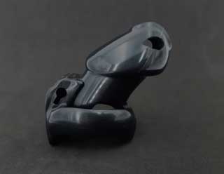 Male Chastity Device - Metallic black