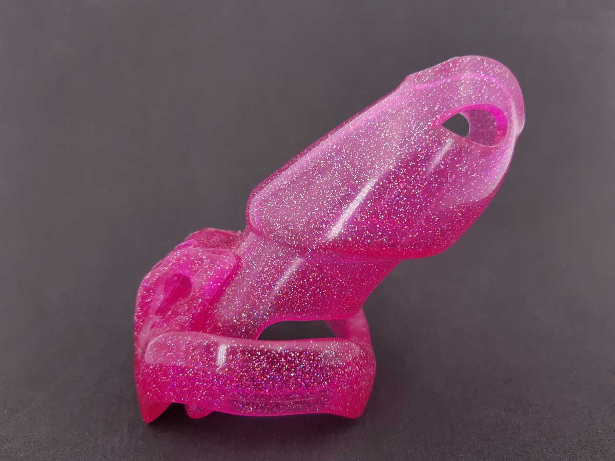 Chastity Cage - Holographic Pink